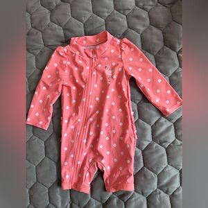 Pink swimsuit for baby